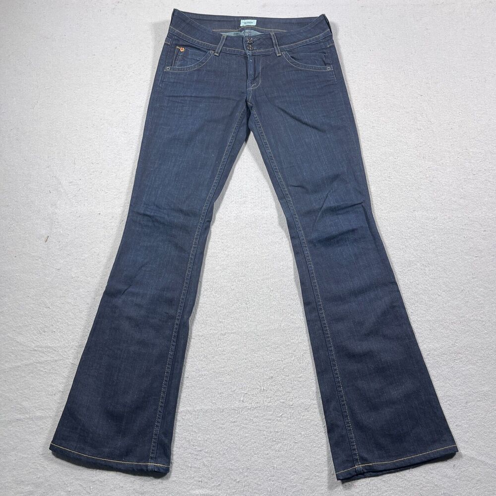HUDSON Jeans Women's Size 28 Signature Flap Pocket Dark Wash Low‎ Rise Bootcut